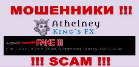Не взаимодействуйте с аферистами AthelneyFX - они показали ложные данные о официальном адресе регистрации организации
