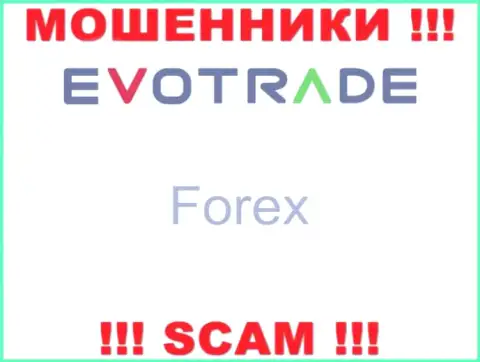 Evo Trade не вызывает доверия, Форекс - это то, чем заняты эти мошенники