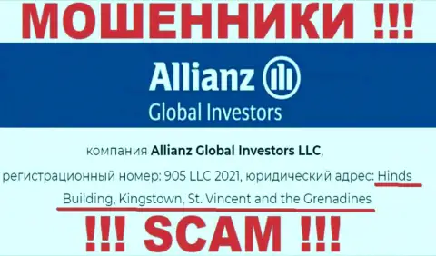Оффшорное месторасположение Allianz Global Investors по адресу Хиндс Билдинг, Кингстаун, Сент-Винсент и Гренадины позволяет им беспрепятственно обманывать
