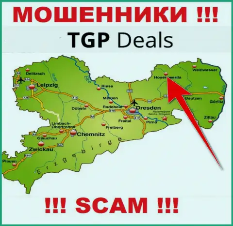 Оффшорный адрес компании TGPDeals Com неправдив - мошенники !!!
