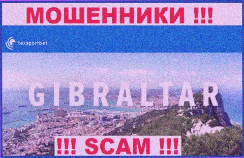 ТексСпортБет Ком - это мошенники, их место регистрации на территории Gibraltar