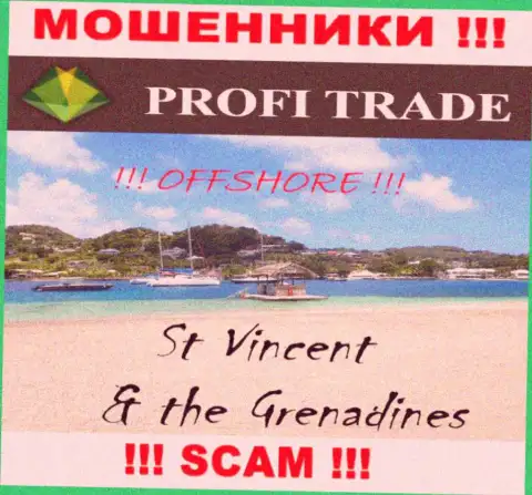 Находится компания ПрофиТрейд в оффшоре на территории - St. Vincent and the Grenadines, ВОРЫ !