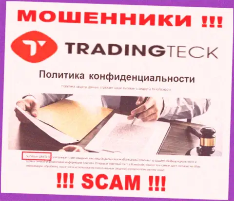 TradingTeck Com - это МОШЕННИКИ, а принадлежат они СекВижн ЛТД
