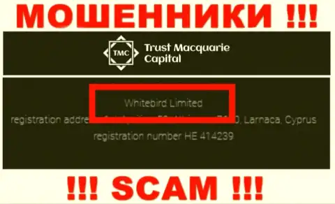 Номер регистрации, который принадлежит неправомерно действующей конторе Trust M Capital: HE 414239