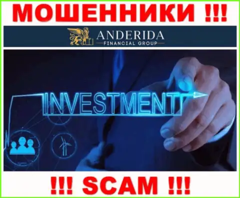 Anderida Group разводят лохов, оказывая противоправные услуги в области Investing