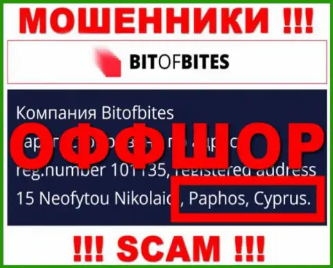 BitOfBites это интернет лохотронщики, их место регистрации на территории Кипр
