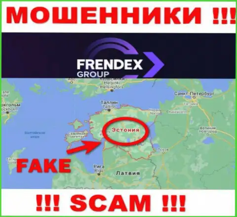 На сайте FrendeX вся информация относительно юрисдикции фиктивная - 100% мошенники !!!