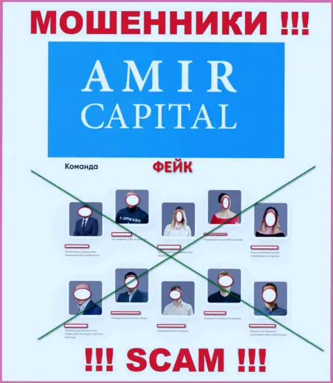 Мошенники Амир Капитал безнаказанно сливают финансовые вложения, так как на сайте опубликовали ложное руководство