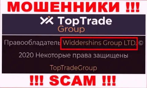 Данные о юридическом лице Top Trade Group у них на официальном информационном сервисе имеются - это Widdershins Group LTD