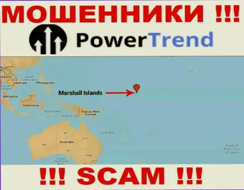 Организация Повер Тренд имеет регистрацию в оффшоре, на территории - Marshall Islands