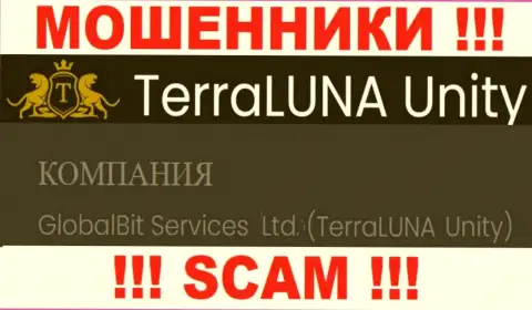 Шулера TerraLuna Unity не скрывают свое юр. лицо - это GlobalBit Services