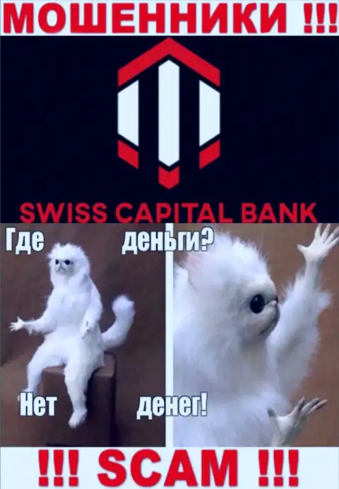 Если вдруг ожидаете прибыль от взаимодействия с дилером SwissCapital Bank, то зря, указанные мошенники сольют и Вас