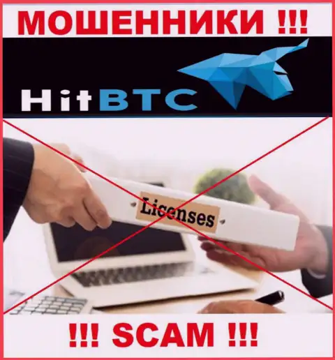 Ни на информационном сервисе HitBTC Com, ни в интернет сети, данных о номере лицензии указанной компании НЕ ПРЕДОСТАВЛЕНО