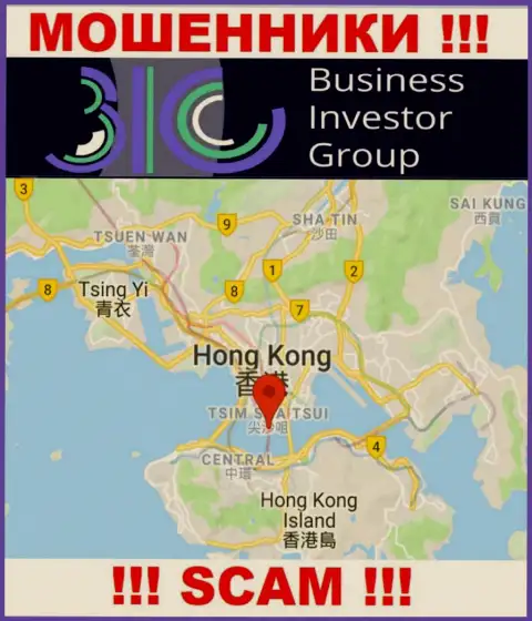 Офшорное расположение BusinessInvestorGroup - на территории Hong Kong