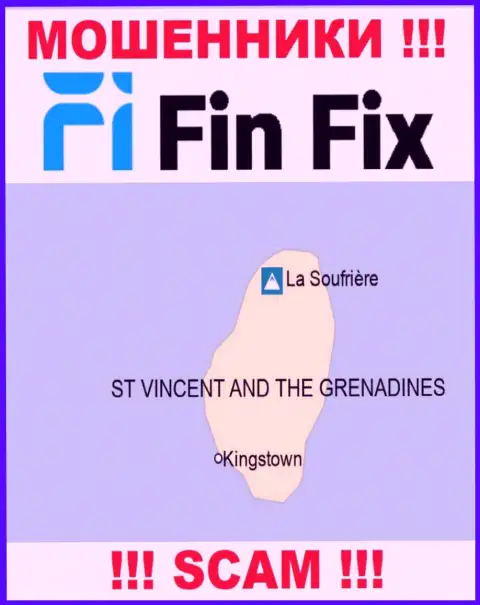 FinFix пустили корни на территории St. Vincent & the Grenadines и беспрепятственно прикарманивают денежные активы