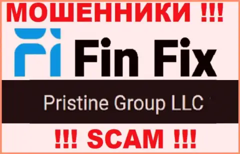 Юридическое лицо, владеющее лохотронщиками Fin Fix - это Pristine Group LLC