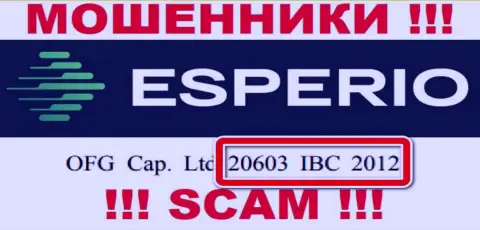 OFG Cap. Ltd - регистрационный номер internet-махинаторов - 20603 IBC 2012