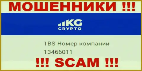 Рег. номер конторы CryptoKG Com, в которую средства лучше не отправлять: 13466011