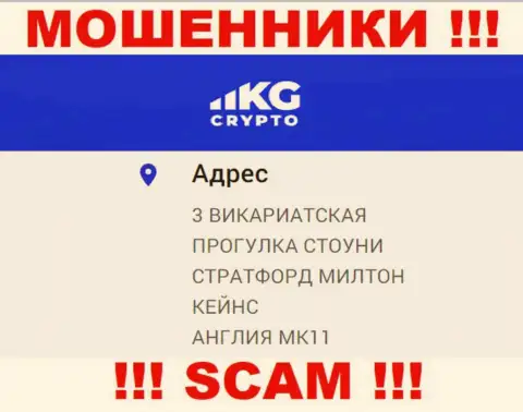 Весьма рискованно совместно работать с мошенниками CryptoKG Com, они указали липовый адрес