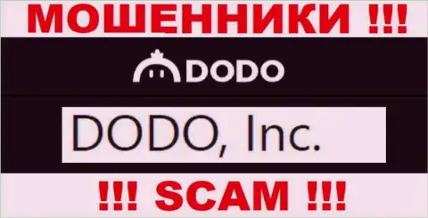 ДодоЕкс - это интернет мошенники, а управляет ими DODO, Inc