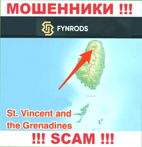 Fynrods Com - это ЛОХОТРОНЩИКИ, которые официально зарегистрированы на территории - Saint Vincent and the Grenadines