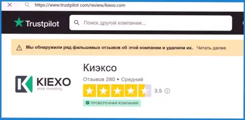 Реальная оценка условий торговли дилера Kiexo Com на интернет-сервисе Trustpilot Com